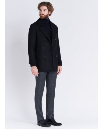 EMMANUELLE KHANH - Manteau en laine homme, Aldo, Noir