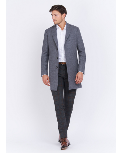 CHARLES LE GOLF - Manteau en laine homme, Gris Moyen