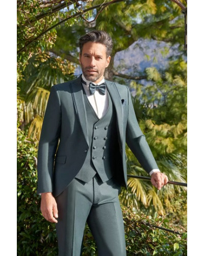 Pantalon de costume, homme, Rimini, Vert