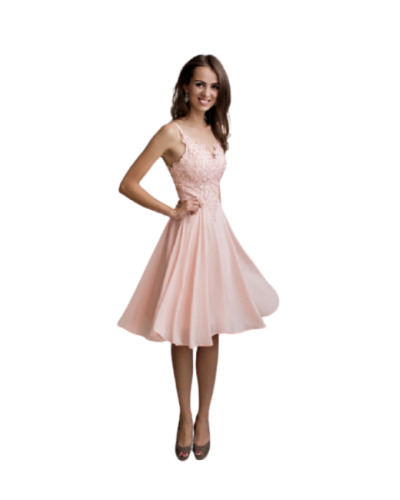 Robe courte de cocktail, Rose