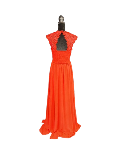 Robe longue de cocktail, Rouge