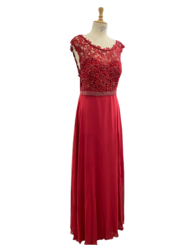 Robe longue de cocktail, Rouge