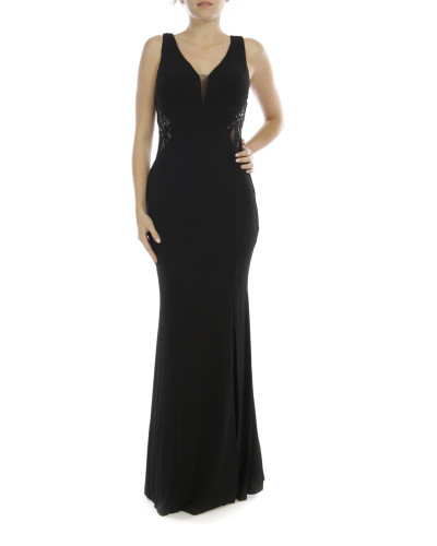 Robe longue de soirée, Noire