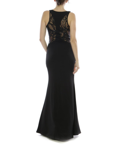 Robe longue de soirée, Noire