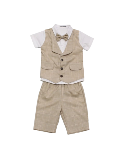 Ensemble Bermuda enfant, Beige