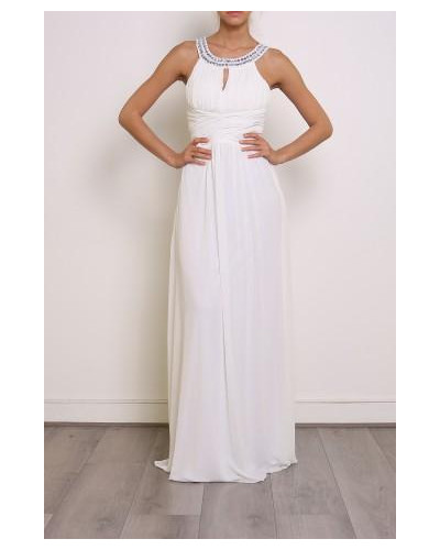 Robe longue de mariée ou de cocktail, Blanche