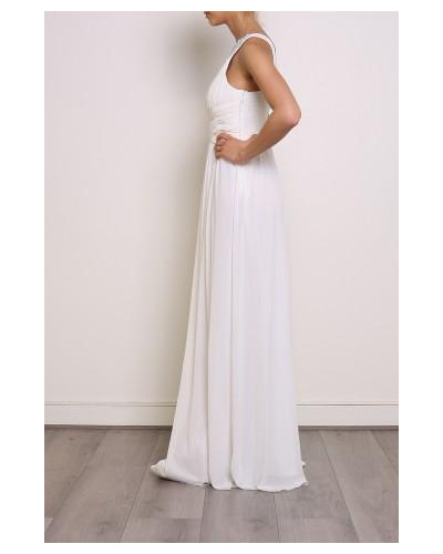 Robe longue de mariée ou de cocktail, Blanche