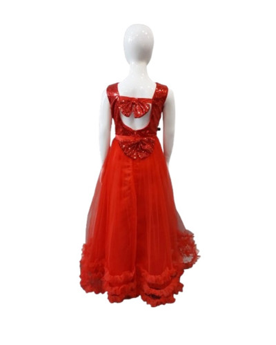 Robe de cérèmonie enfant, à sequins, Rouge