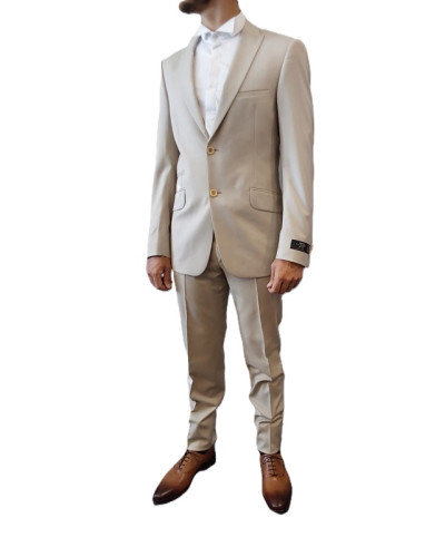 LANIFICIO - Costume de cérémonie, homme, 2 pièces, Beige