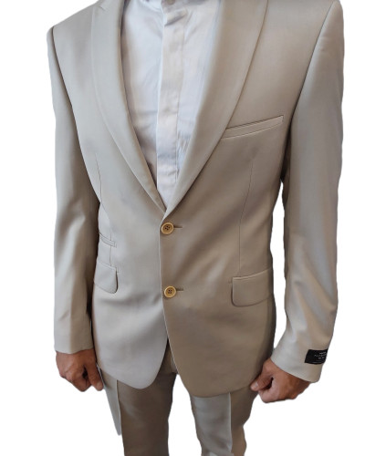 LANIFICIO - Costume de cérémonie, homme, 2 pièces, Beige