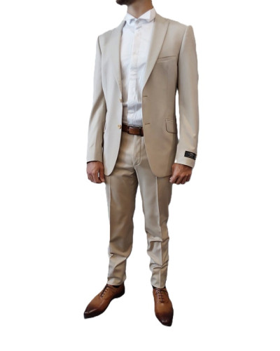 LANIFICIO - Costume de cérémonie, homme, 2 pièces, Beige