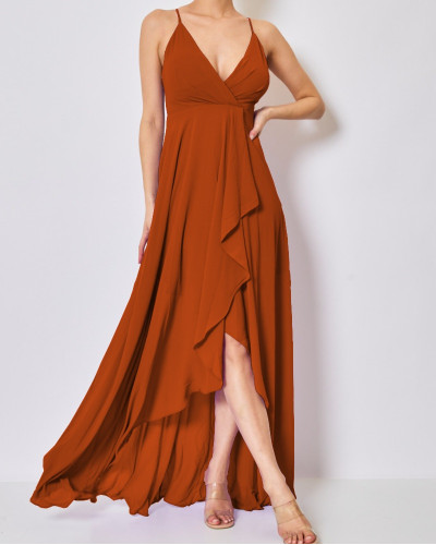 Robe de cocktail - Terracotta