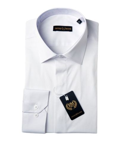 Chemise col Italien, Blanche