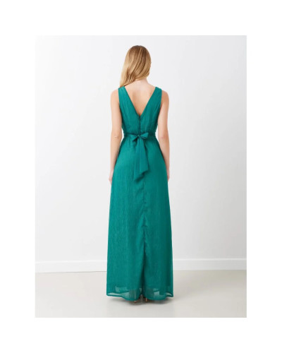 RINASCIEMENTO - Robe longue en lurex, Verte