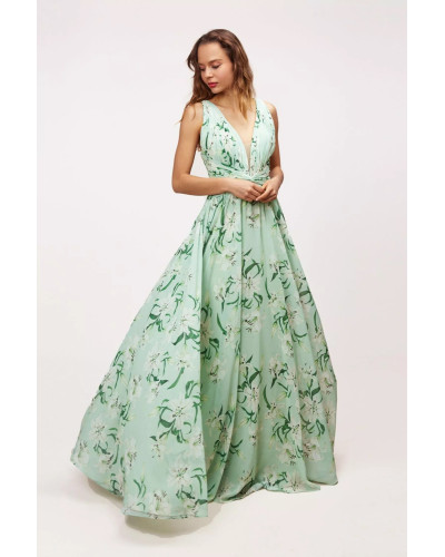 Robe longue de cocktail, Tilleul