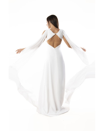 Robe longue de cocktail, Blanche