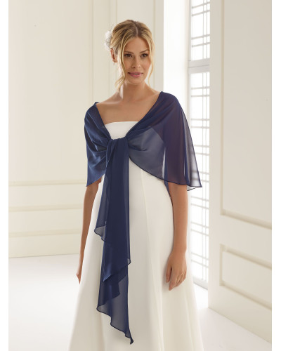 Étole en chiffon, Bleu Marine