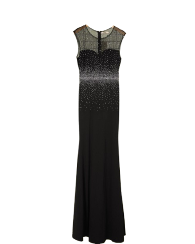 Robe longue de cocktail, noire